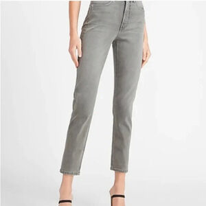 Express Mom Jean Super High Rise in gray